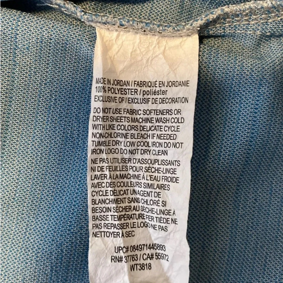 Ben Hogan Polo Shirt Adult XL Gray/Blue Striped Lightweight Golf Casual Mens - Picture 9 of 9